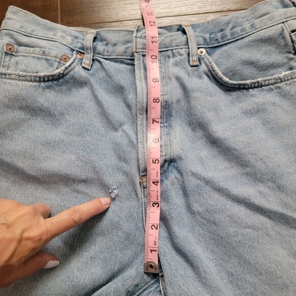 Agolde Dame Denim Shorts Womens 29 Jean Casual Y2K 90s Versatile Relaxed - Picture 5 of 7